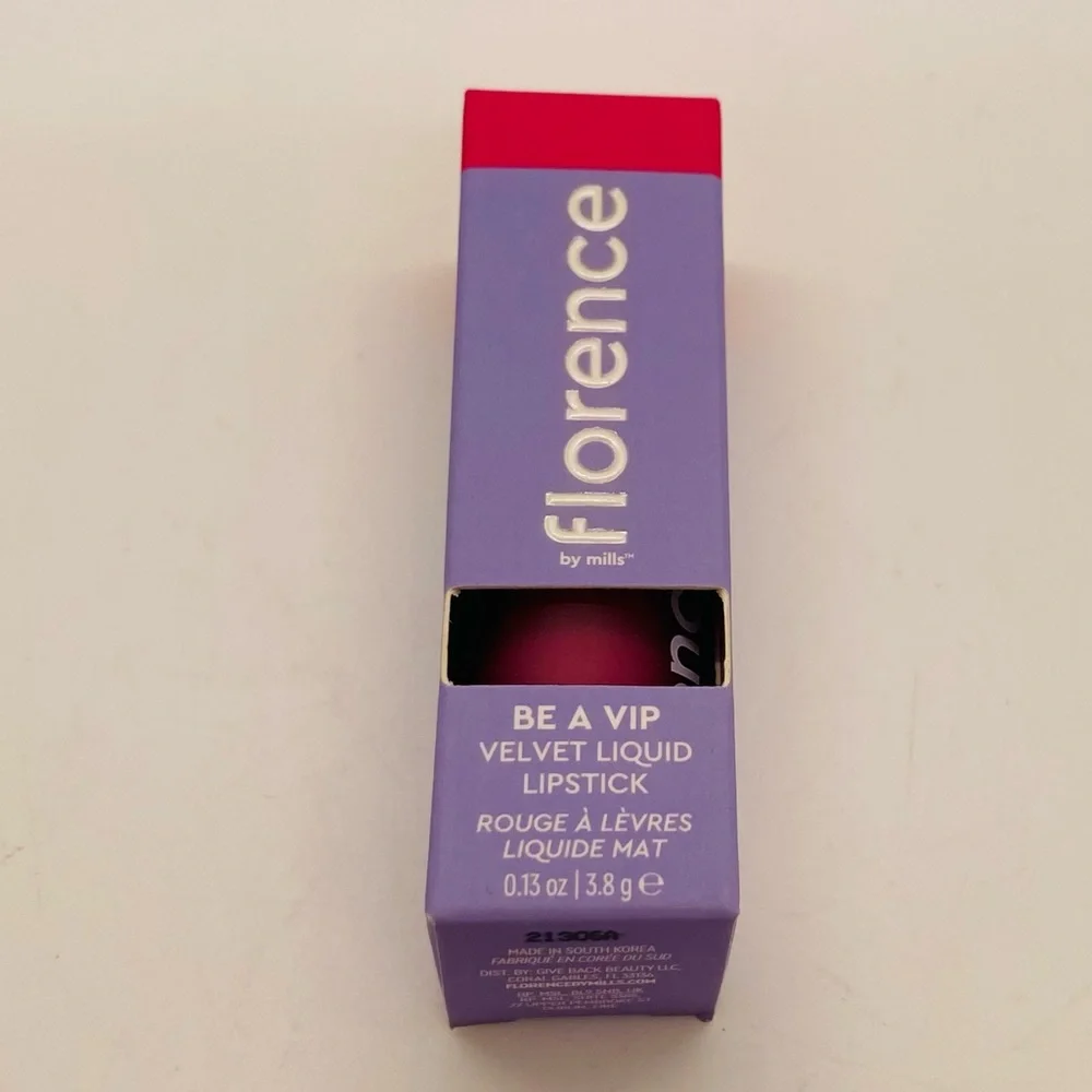NWT Florence Velvet Liquid Lipstick Color: Go Off (Rosey Pink)